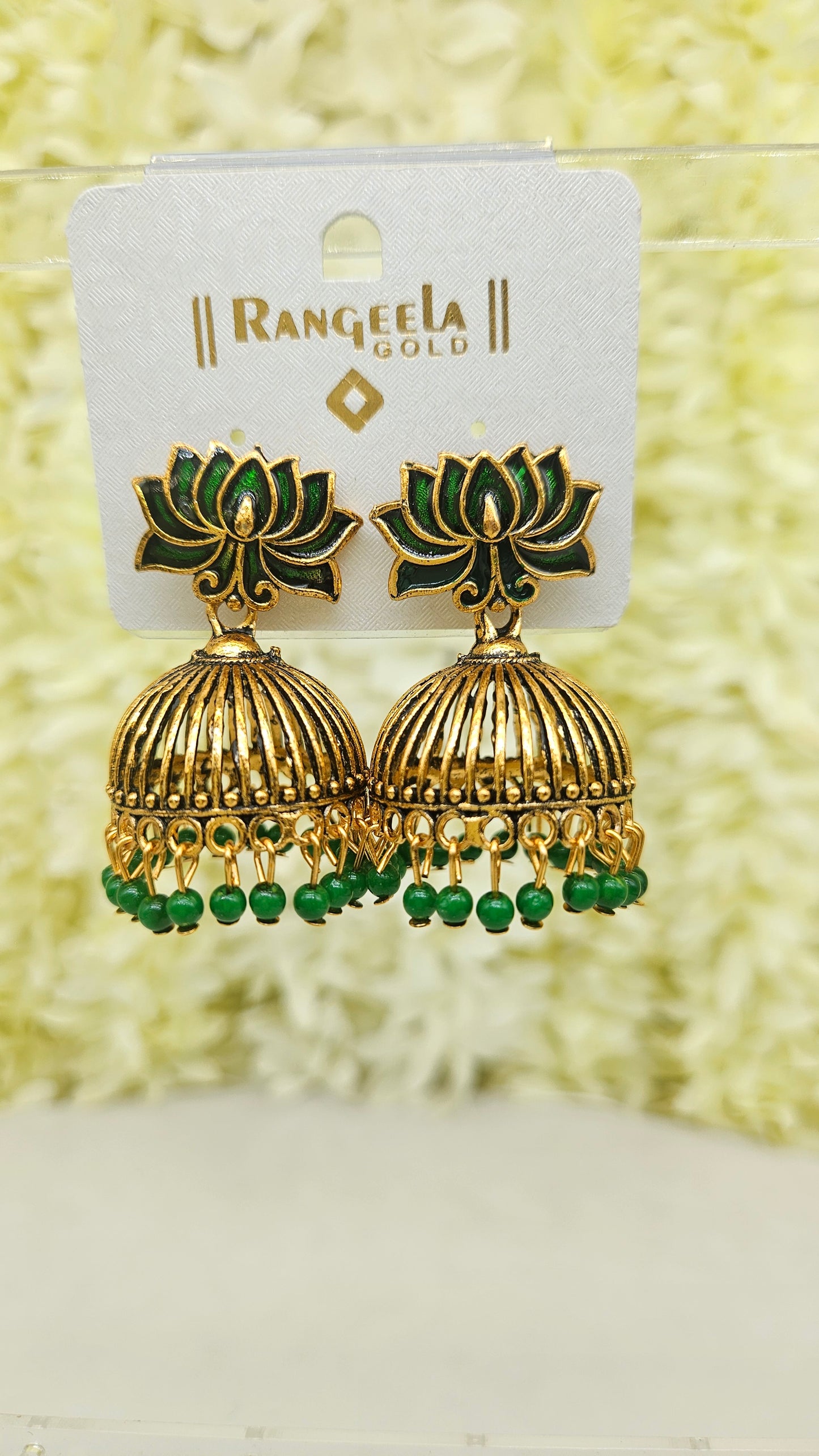 Lotus Design Jhumka