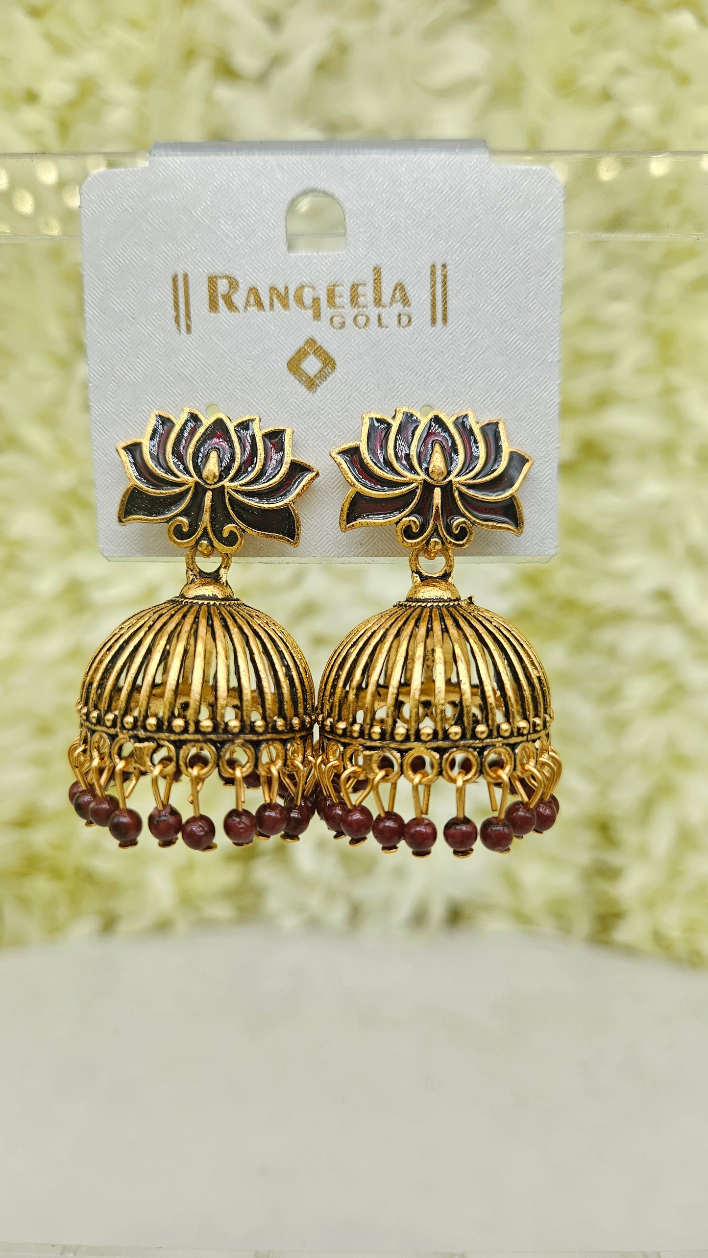 Lotus Design Jhumka
