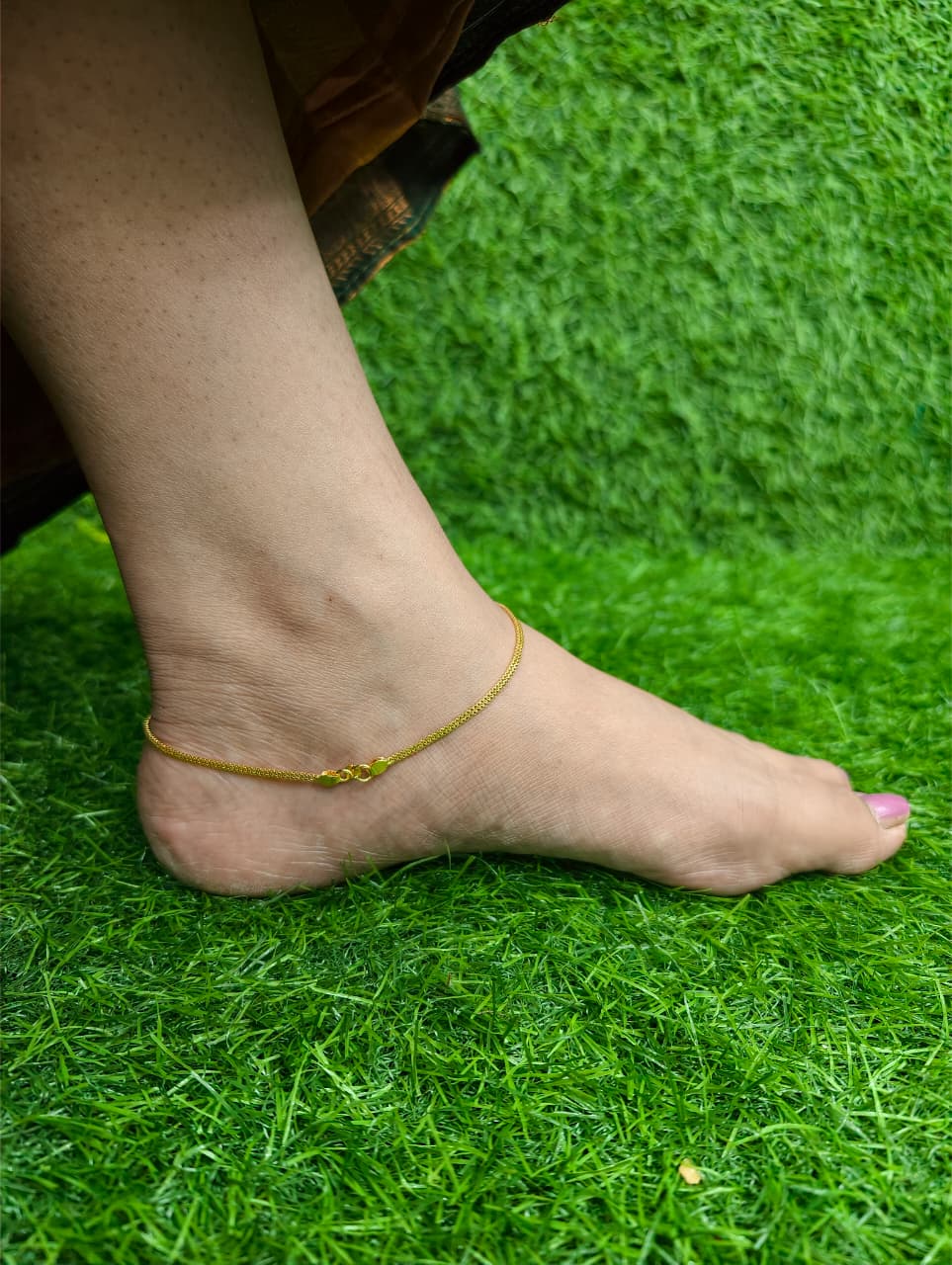 Gold plated 2 Layer Anklet