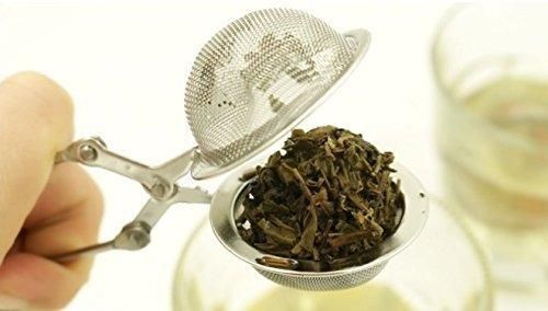 Stainless Steel Tea Infuser Mesh Ball Tong for Brewing Green Tea,Teapot Filter for Home Kitchen Store Easy to Use and Clean -1 pcs