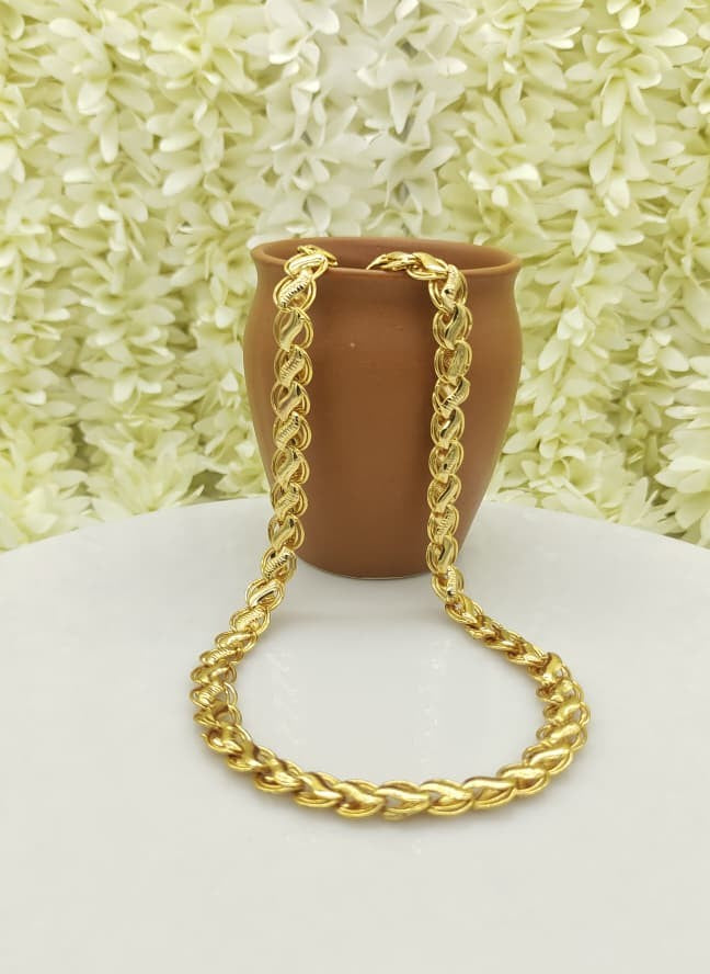 Gold Plated Lotus Chain