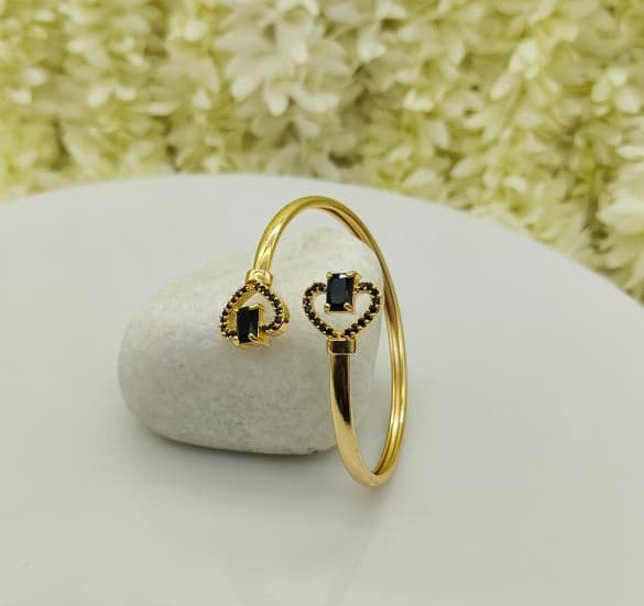 Gold Plated Adjustable AD Stone Bangles