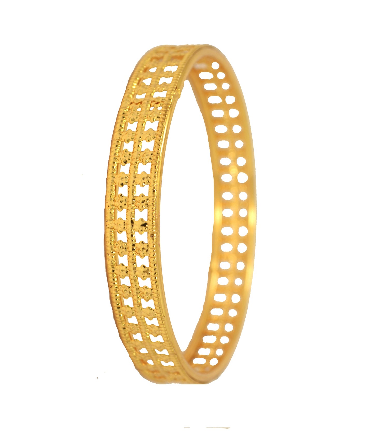 Simple gold plated bangle - Bangle by Shrayathi