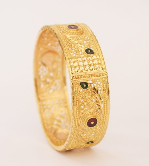 Elegant enamel bangle - Bangle by Shrayathi