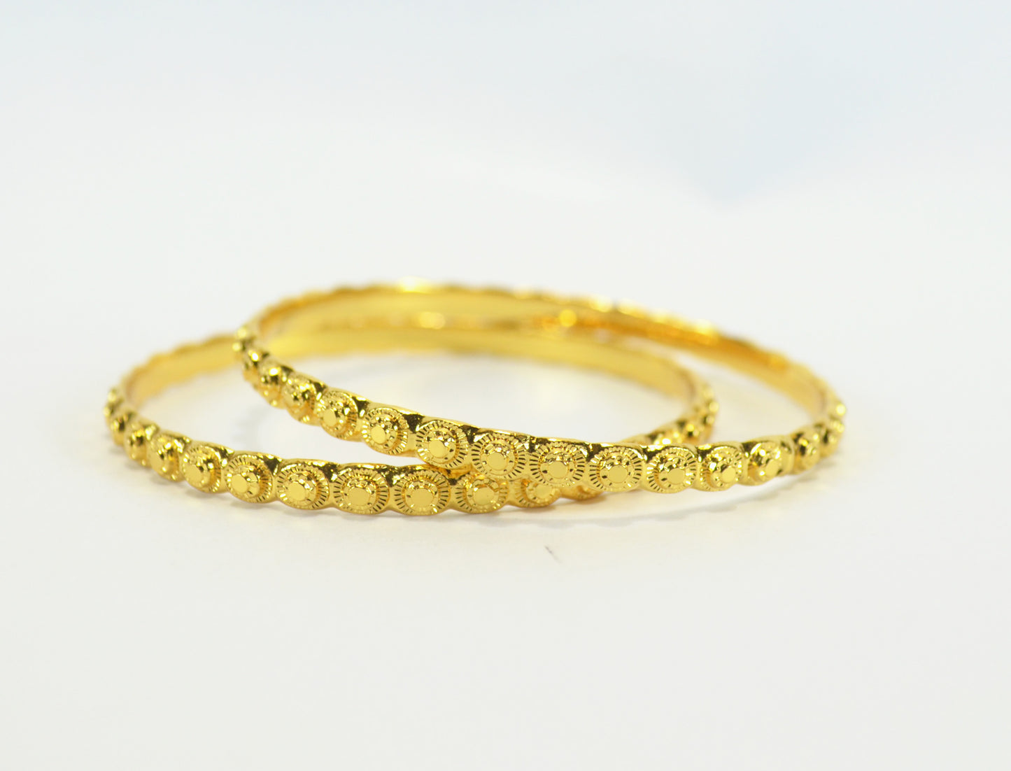 Beautiful set of gold plated bangle - Bangle by Shrayathi
