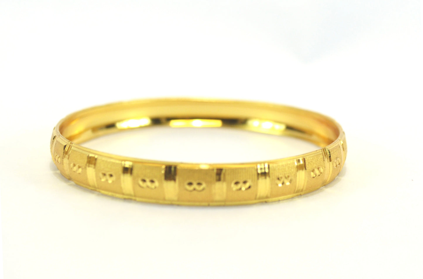 Trendy gold plated kada bangle - Bangle by Shrayathi