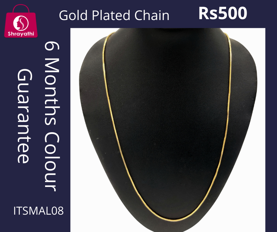 Gold Plated Necklace Chain ITSMAL08