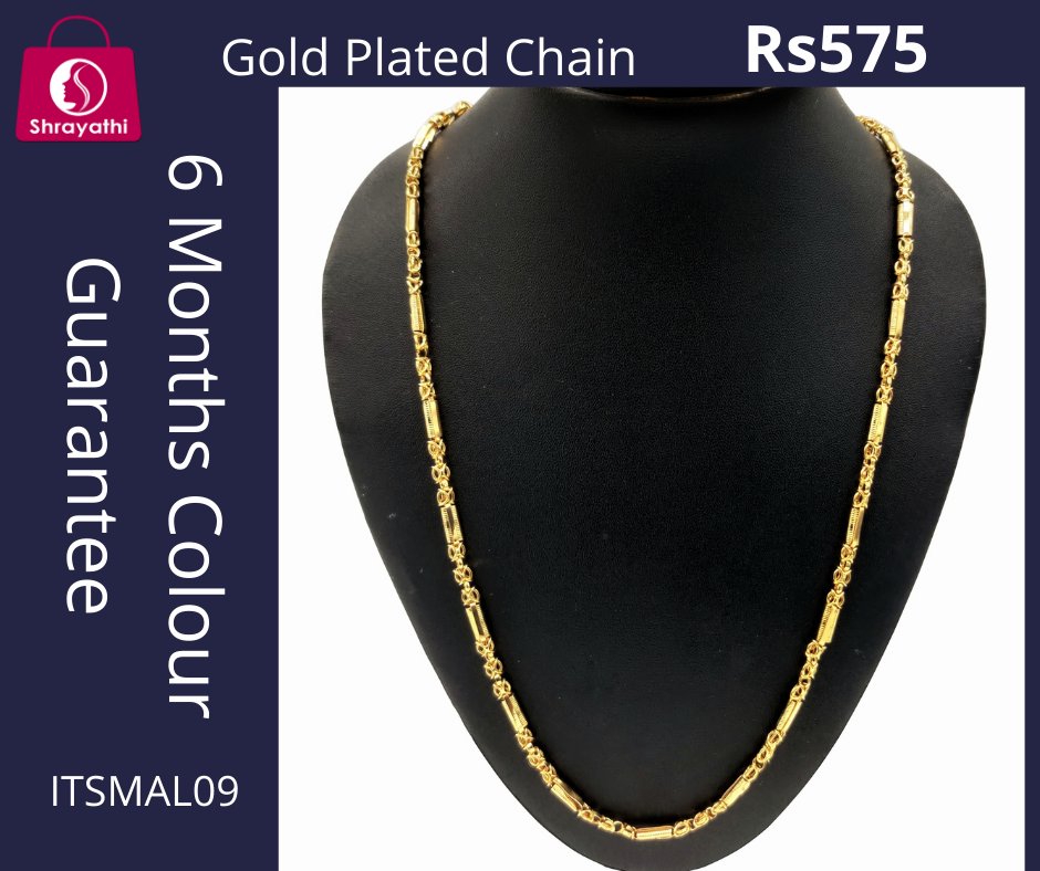 Gold Plated Necklace Chain ITSMAL09