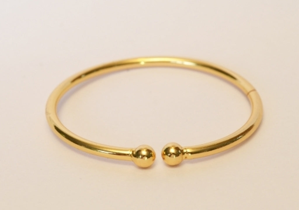 Gold plated dot bangle - Bangle by Shrayathi