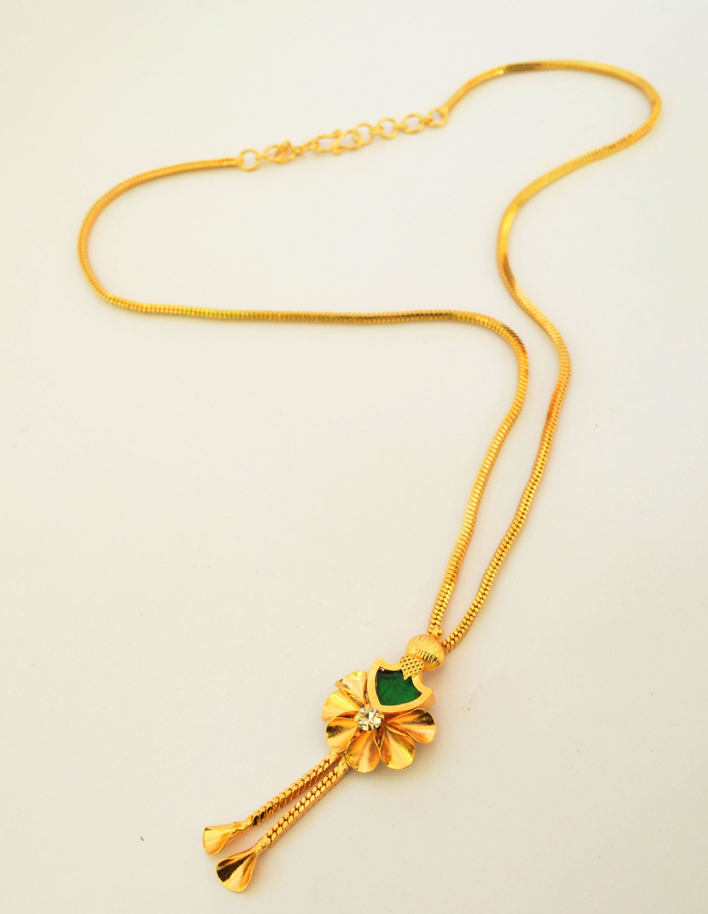Palakka Flower Necklace - by Shrayathi