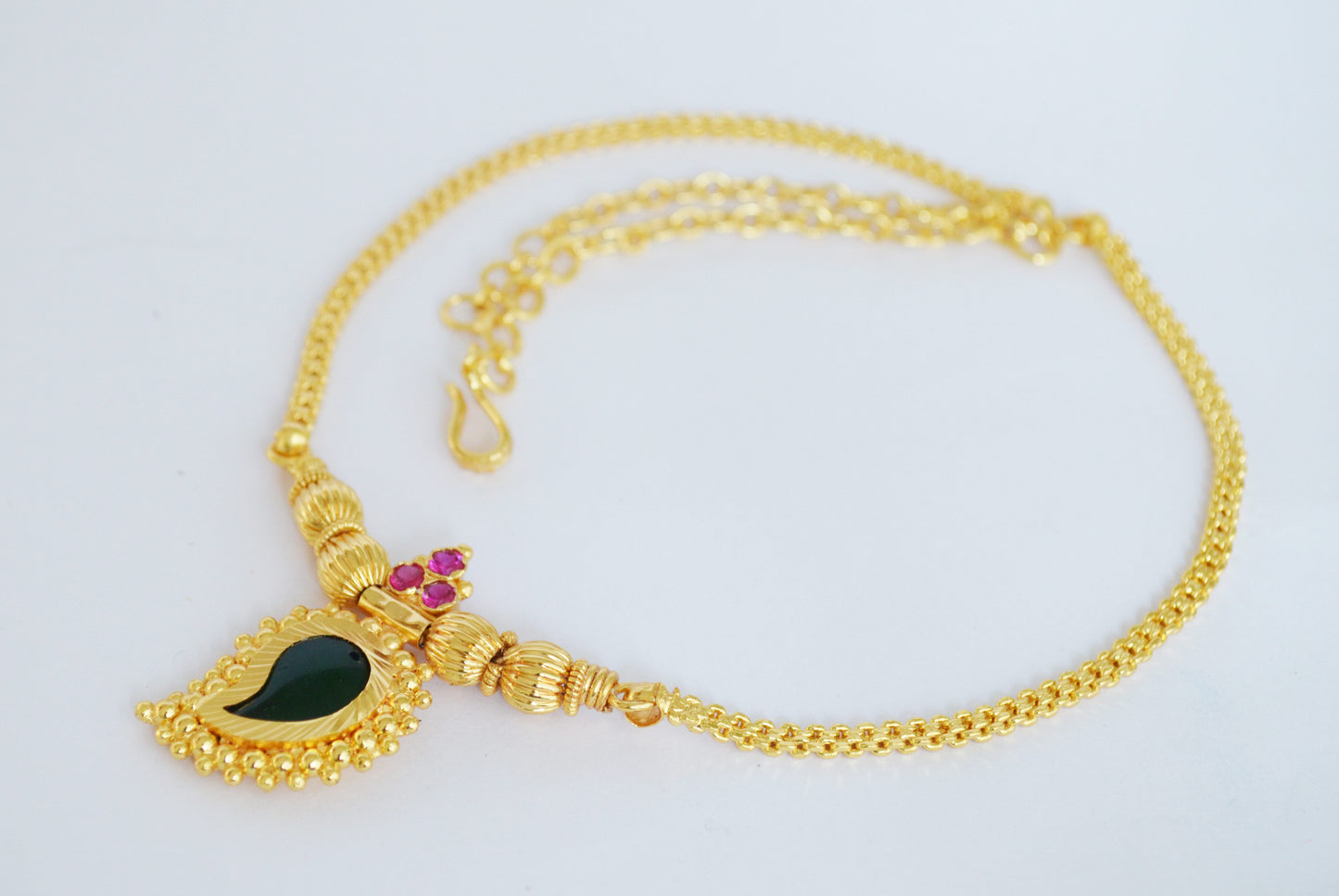 Green Mango Necklace - by Shrayathi