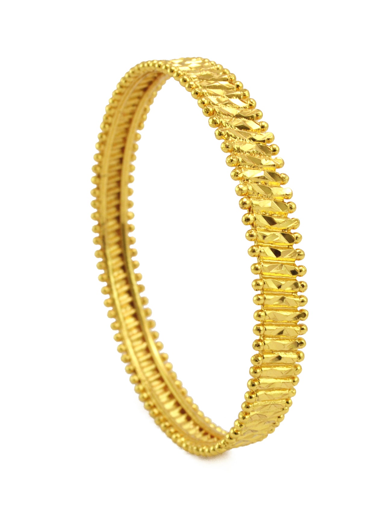 Ethnic gold plated bangle - Bangle by Shrayathi
