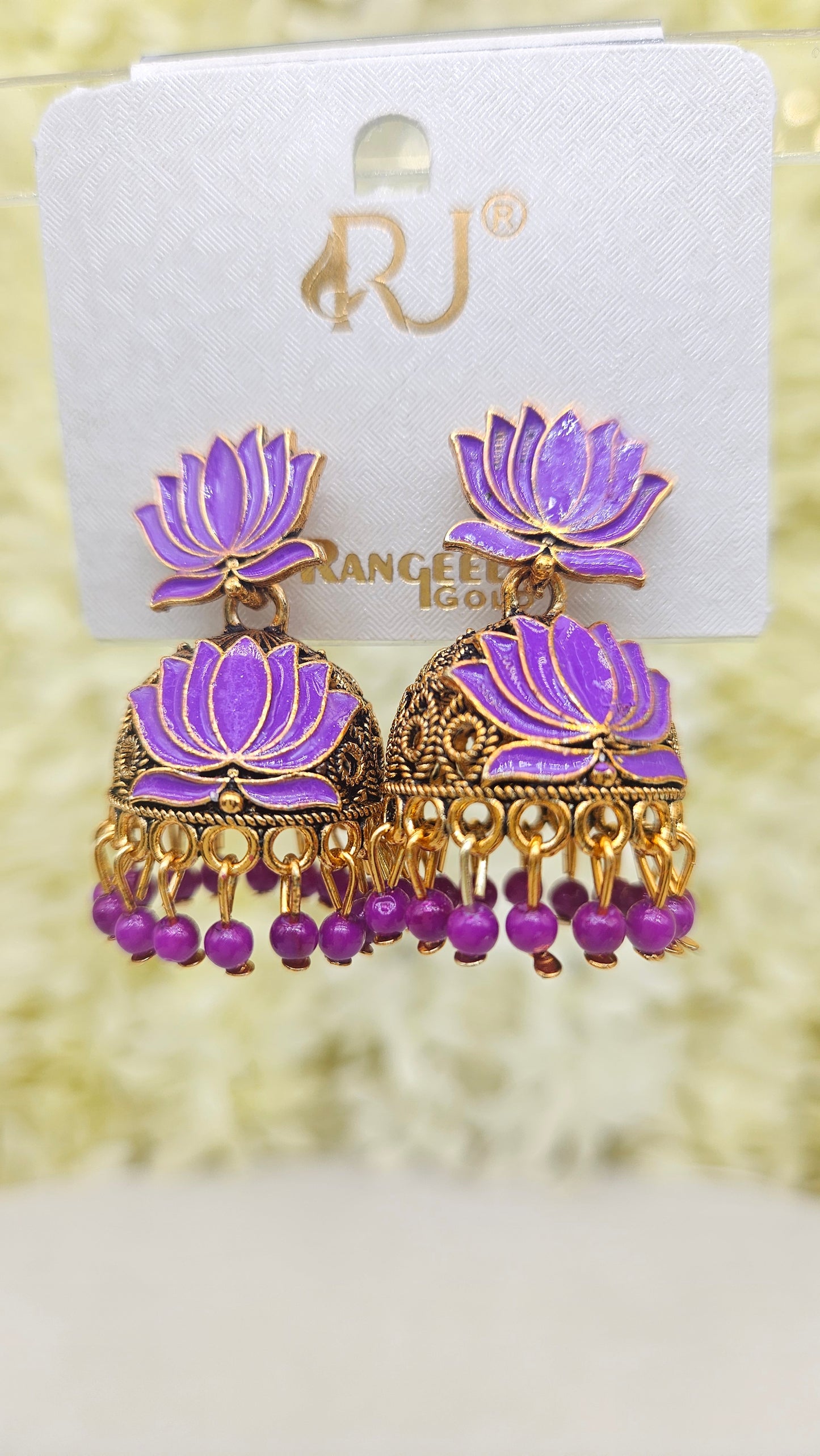 Lotus Design Jhumka
