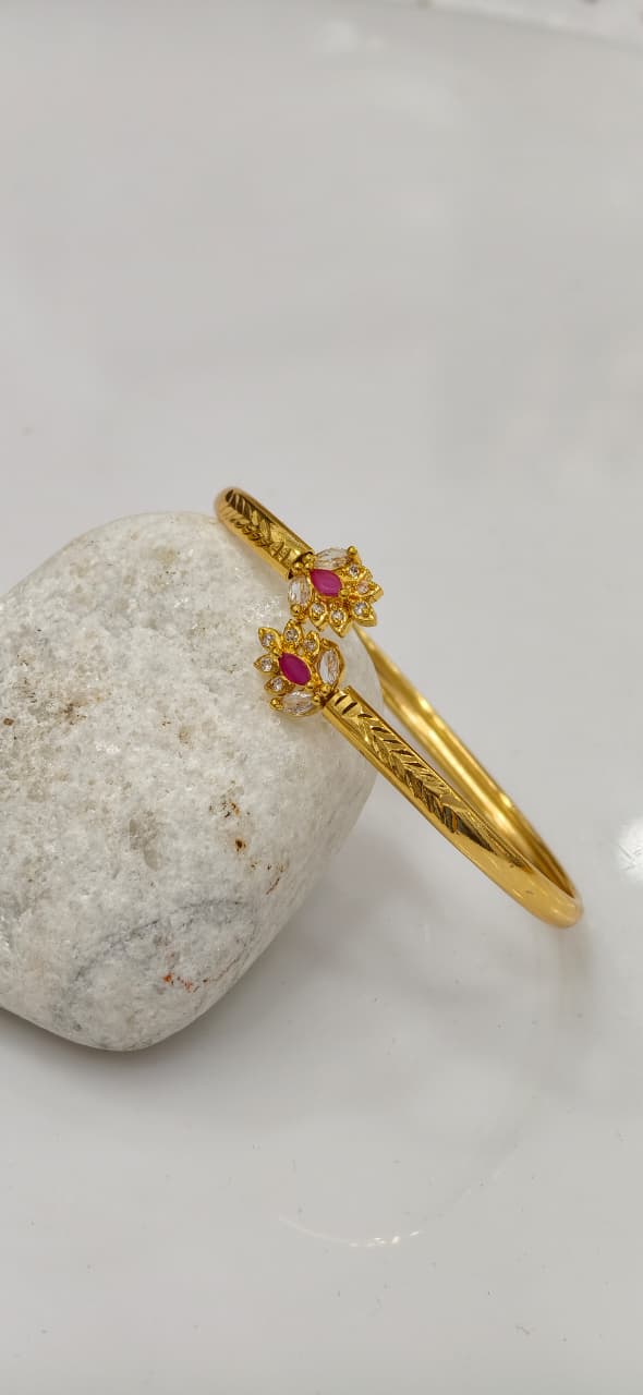 Gold Plated Adjustable Bangle