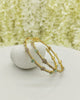 Gold plated stone bangle