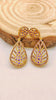 Gold plated stone earrings