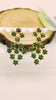 Gold plated stone earrings