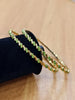 Gold plated Green Stone bangle