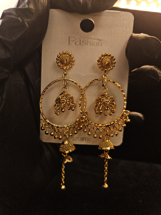 Gold plated Bali earrings