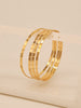 Anti Tarnish Gold Plated Glass Bangles itscg170