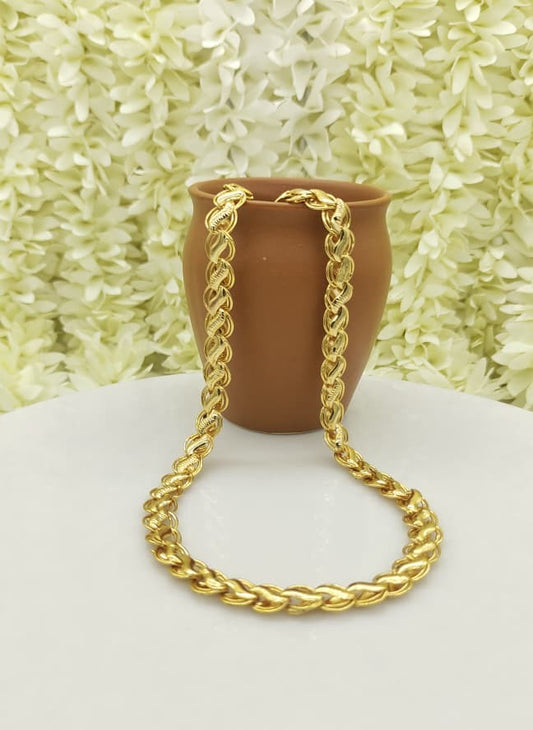 Gold Plated Lotus Chain