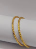 Anti Tarnish Matt Finish Gold Plated Bangles itscg53