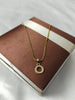 Itscustommade Gold Plated Chain With Small stone pendant