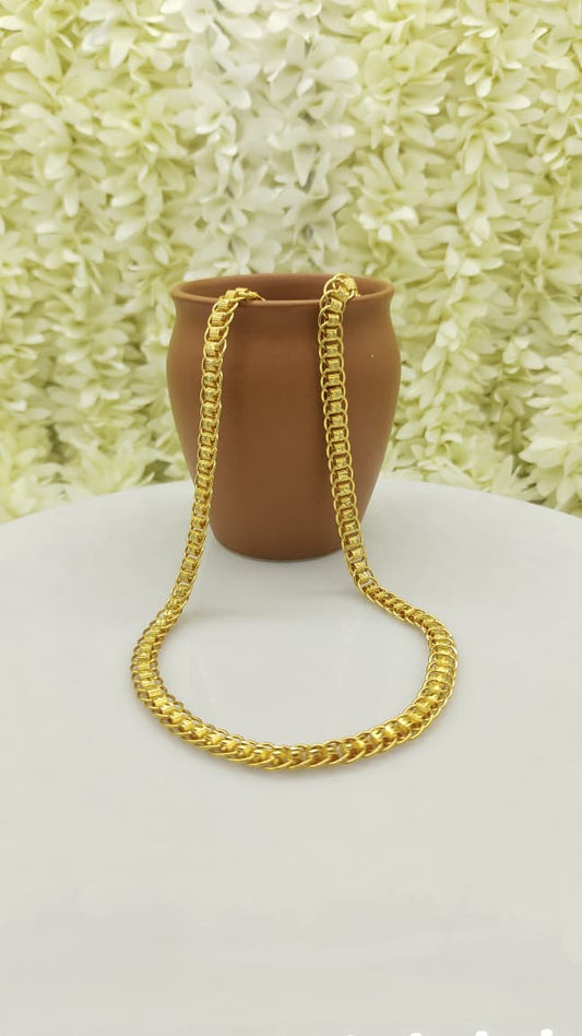 Gold Plated Rail Chain