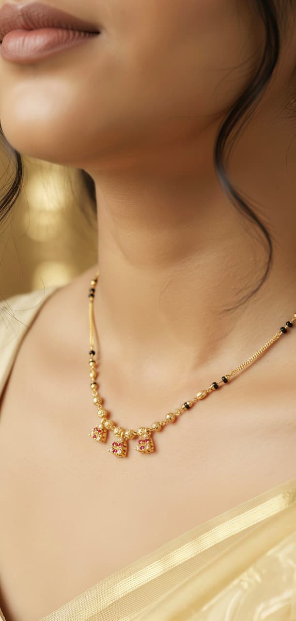 Gold plated trendy necklace set