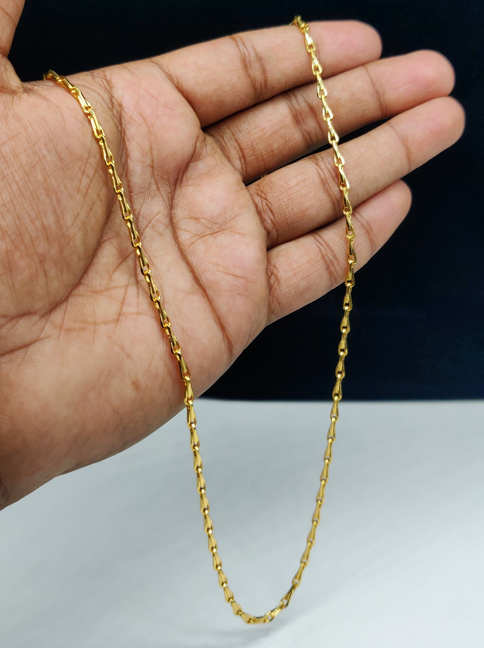 Gold Plated Necklace Chain ec3ca012 – Shrayathi - Main Image