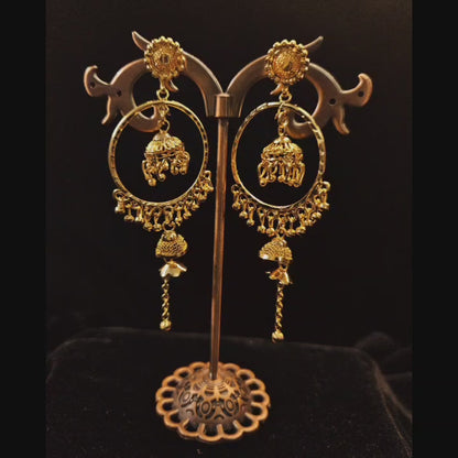 Gold plated Bali earrings