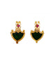 Big Green Palakka Stud Earring - earrings by Shrayathi