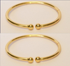 Itscustommade Gold plated dot bangle 2 piece itscombo100