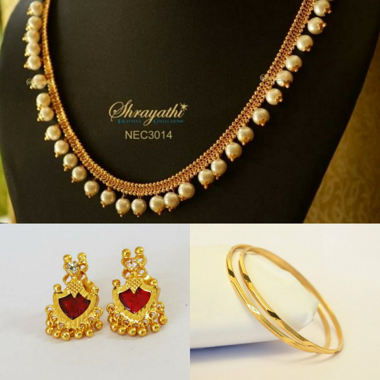 One Gram Gold Plated Combo Jewellery - Combo22