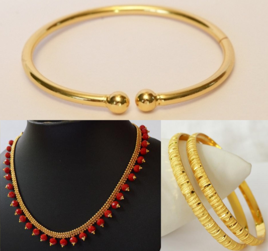 One Gram Gold Plated Combo Jewellery - Combo4