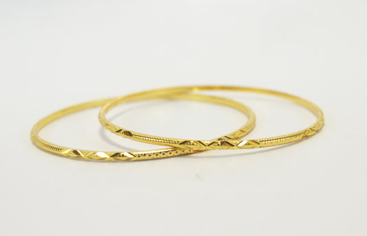 Daily use gold plated bangle - Bangle by Shrayathi