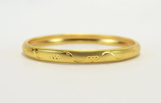 Gold plated single bangle - Bangle by Shrayathi