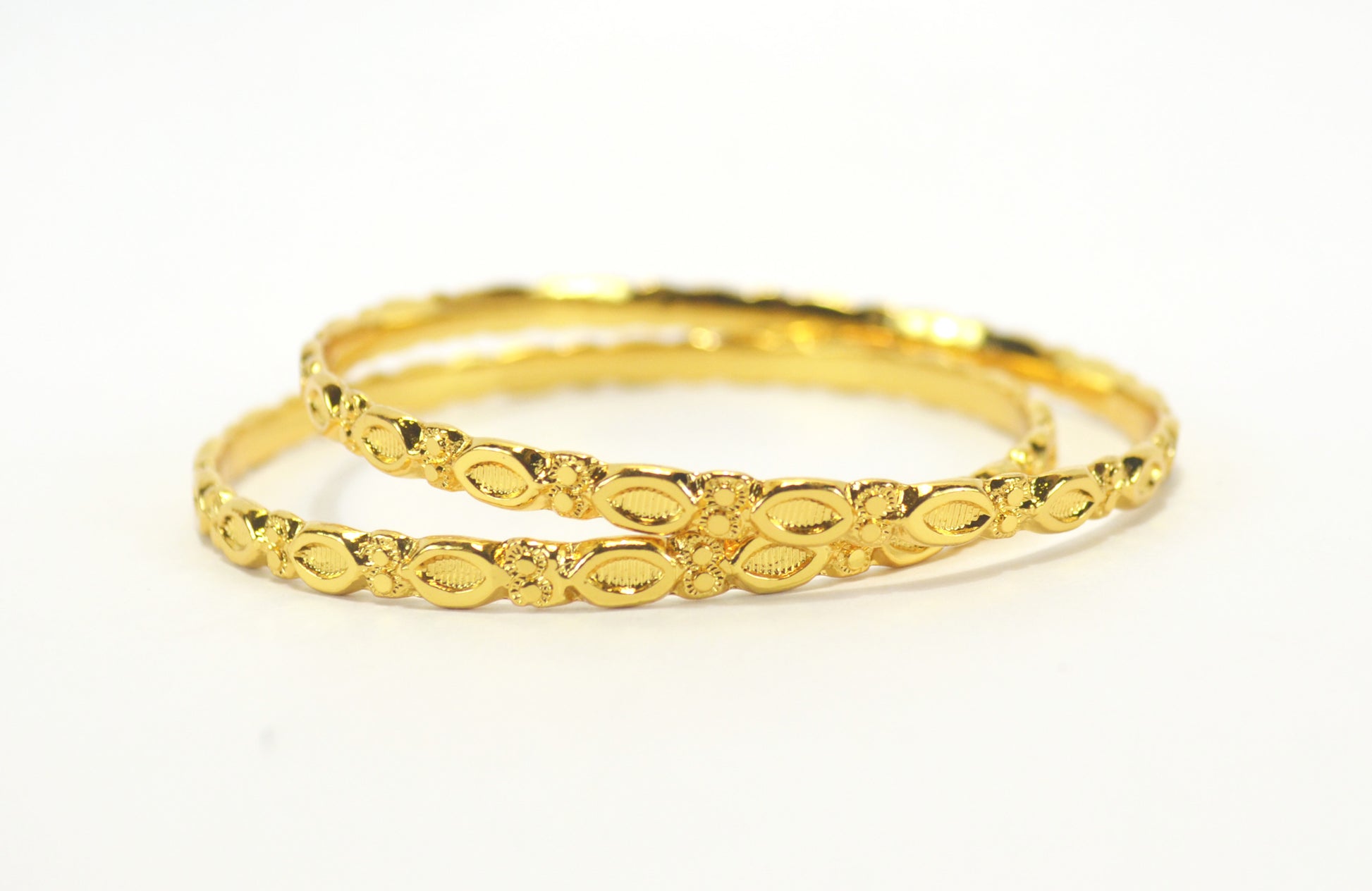 Gold plated daily wear bangle - Bangle by Shrayathi