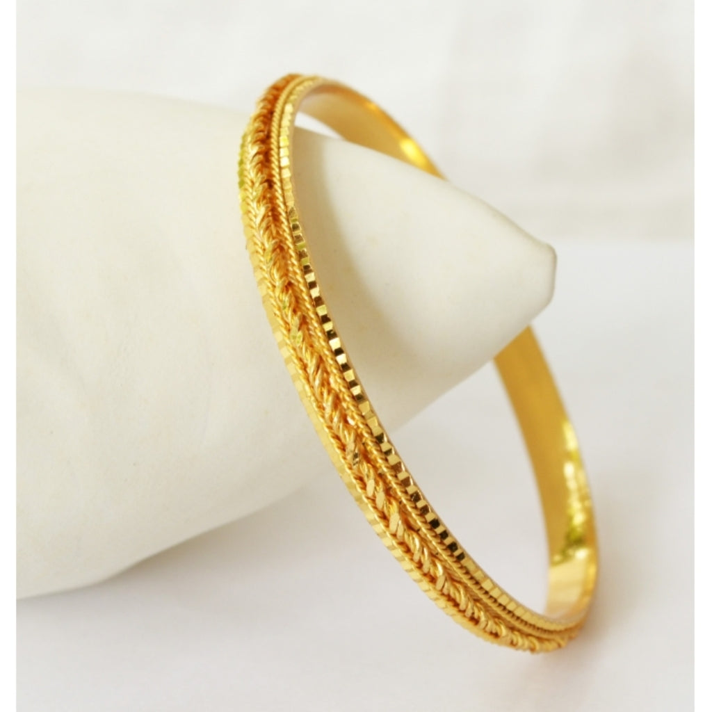 Trendy design gold plated bangle - Bangle by Shrayathi