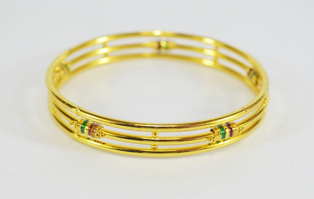 Enamel three layer bangle - Bangle by Shrayathi