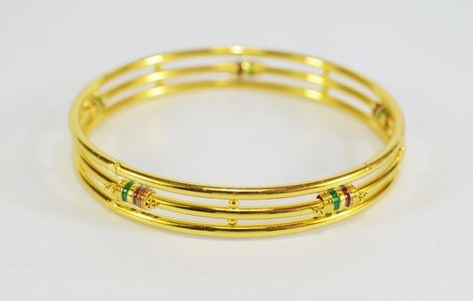 Enamel three layer bangle - Bangle by Shrayathi