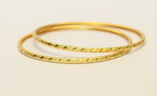 Beautiful small gold plated bangle - Bangle by Shrayathi