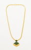 Green stone simple necklace -  by Shrayathi