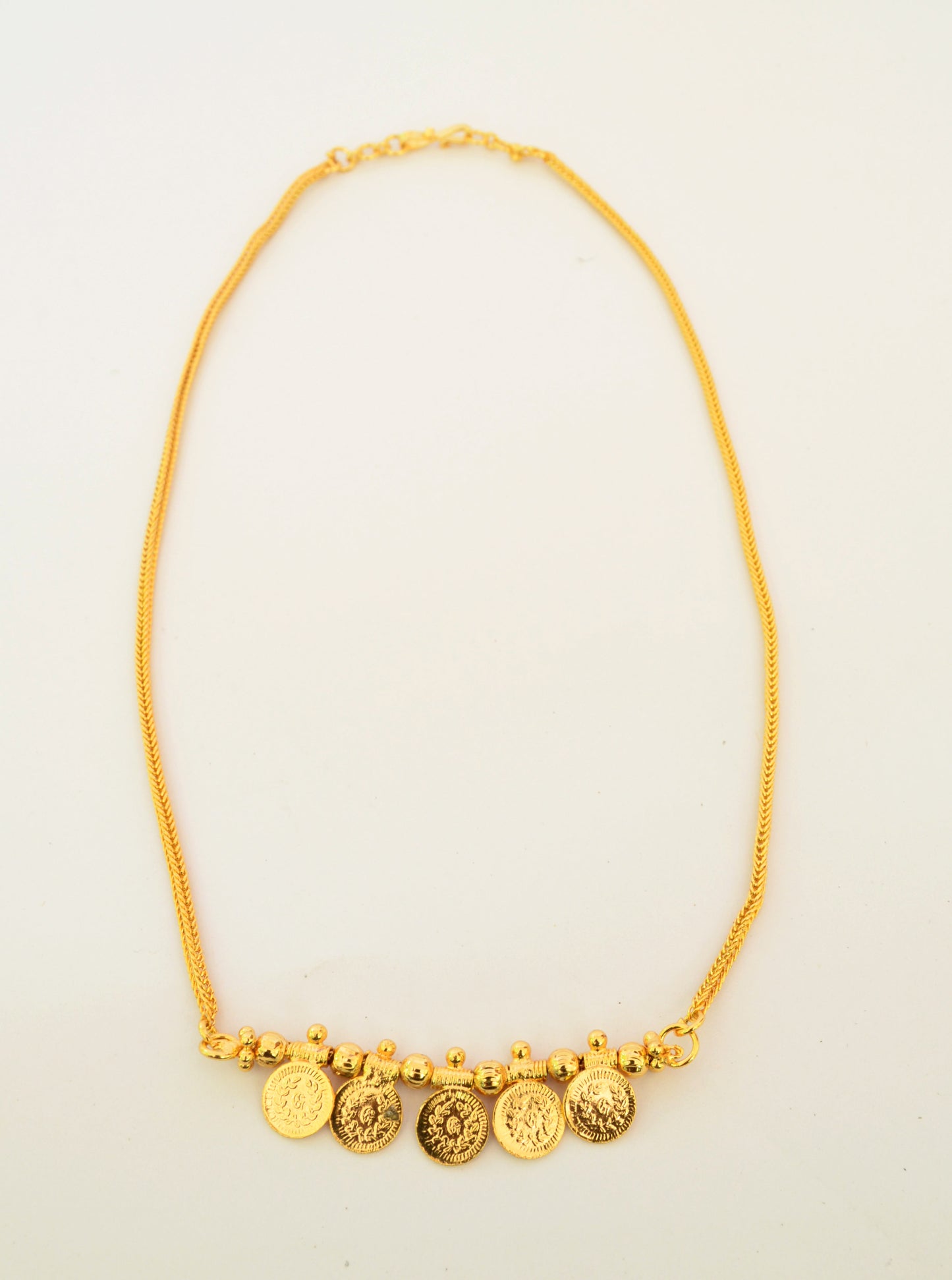 Simple Coin Necklace -  by Shrayathi