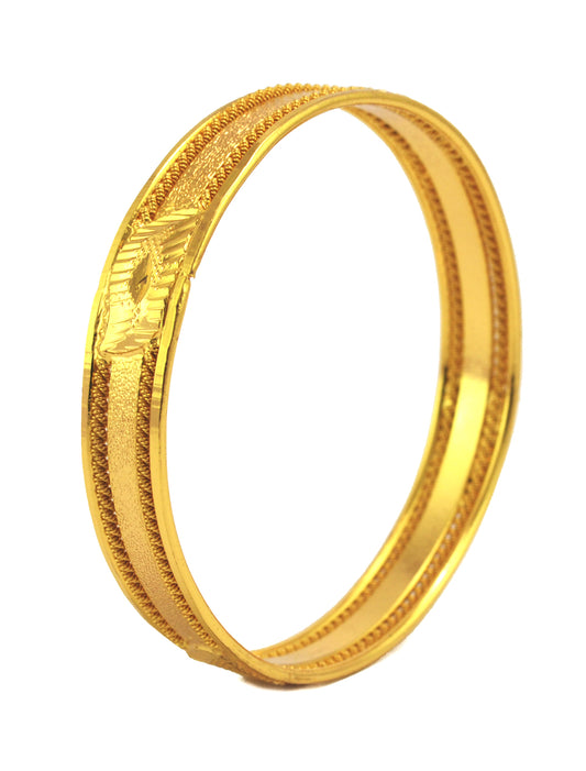 Gold plated elegant bangle - Bangle by Shrayathi