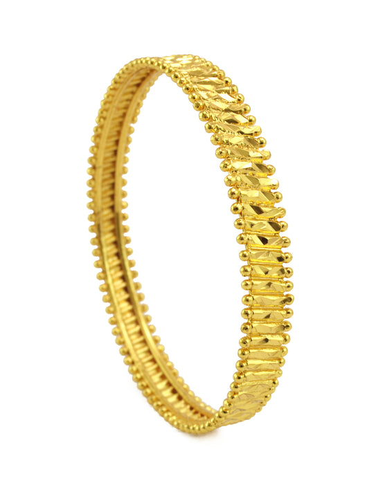 Ethnic gold plated bangle - Bangle by Shrayathi