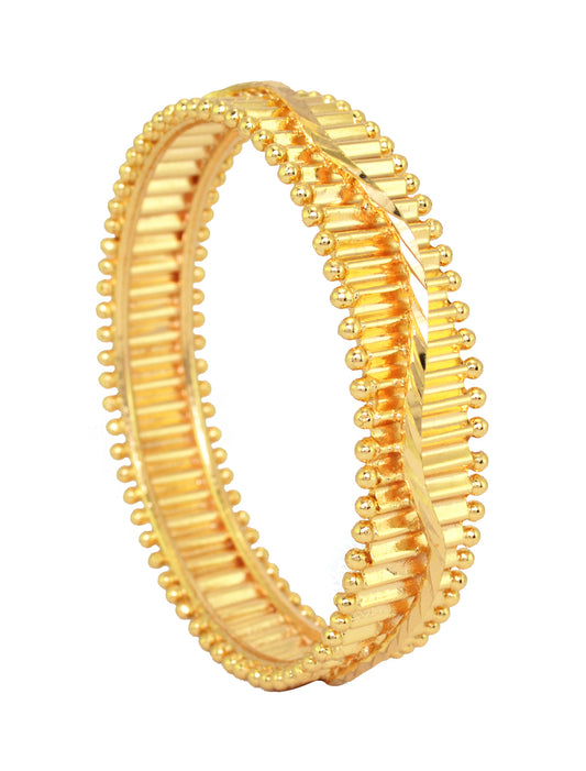 Finely gold plated kada bangle - Bangle by Shrayathi