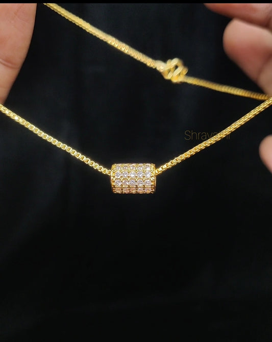 Gold plated chain and pendant