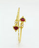 Adjustable Maroon Palakka Bangle