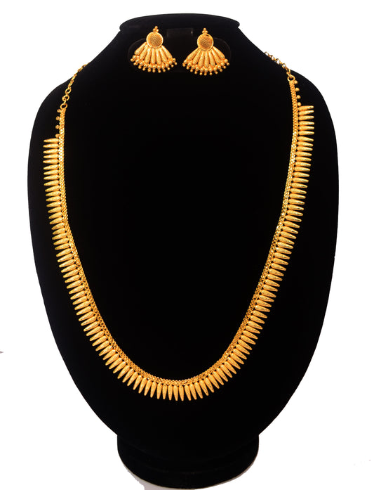 Long mullamott necklace -  by Shrayathi